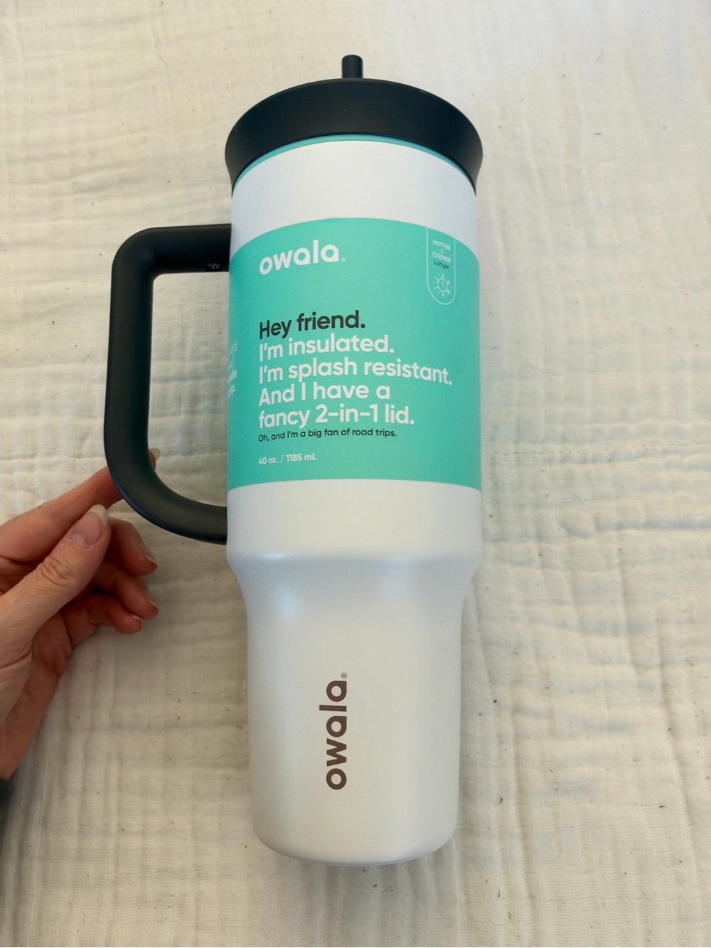 NWT Owala 40 oz. Stainless Steel Straw Tumbler